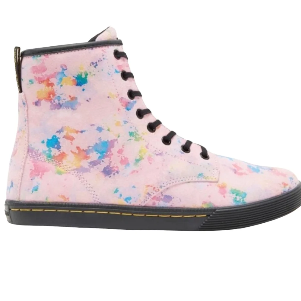 Dr. Martens Sheridan Confetti Suede High-Top Boot US 7 NEW